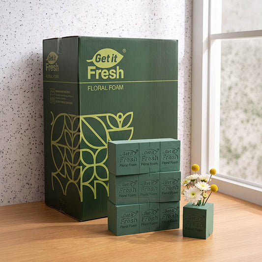 Get it Fresh Premium Floral Foam 60 Bricks Green(23x11x8cmH)