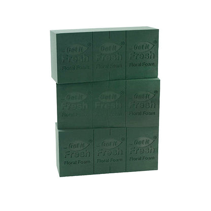 Get it Fresh Premium Floral Foam 60 Bricks Green(23x11x8cmH)
