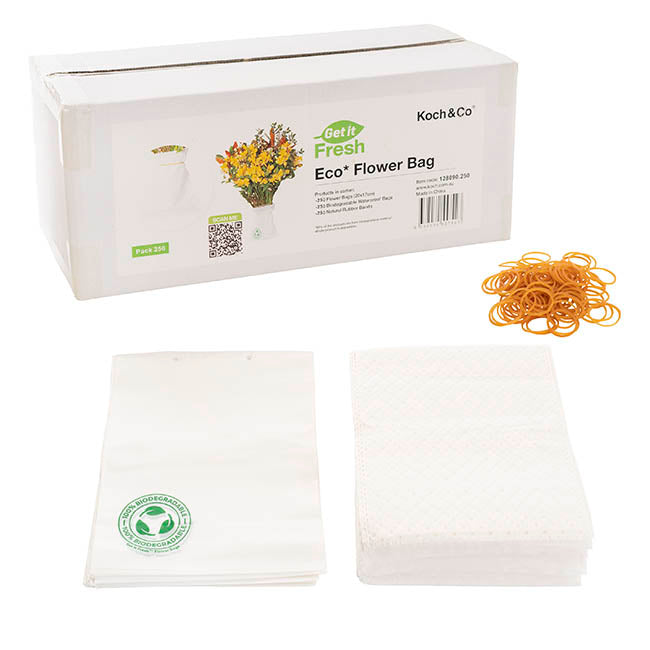 Get it Fresh Bio Flower Transport Bag Pack 250 (20x17cm)