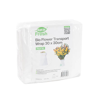 Get it Fresh Bio Flower Transport Wrap MED PK 50 (30x30cm)