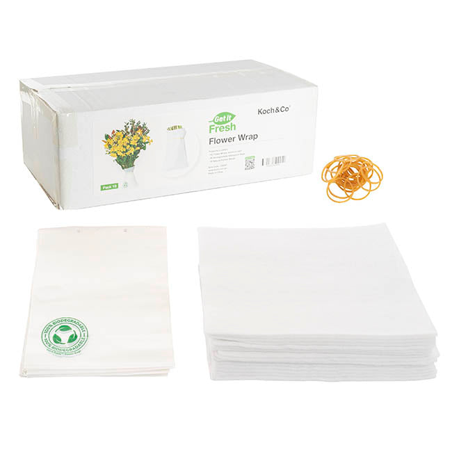 Get it Fresh Bio Flower Transport Wrap Large PK 18 (40x40cm)