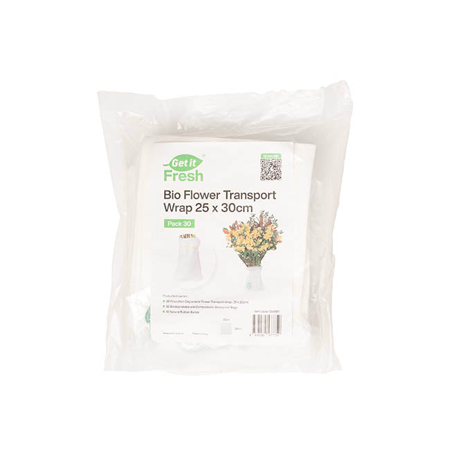 Get it Fresh Bio Flower Transport Wrap PROMO PK 30 (25x30cm