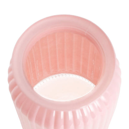 Hurricane Glass Jar Pink Small (11Dx10.5cmH)