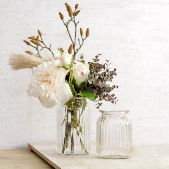 Hurricane Glass Jar Clear Medium (11Dx15cmH)