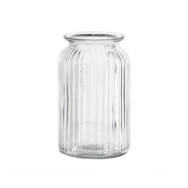 Hurricane Glass Jar Clear Large (11Dx18.5cmH)