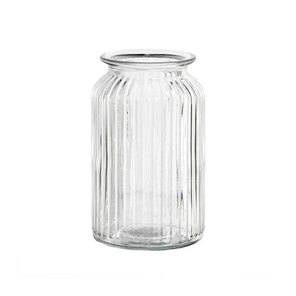 Hurricane Glass Jar Clear Large (11Dx18.5cmH)