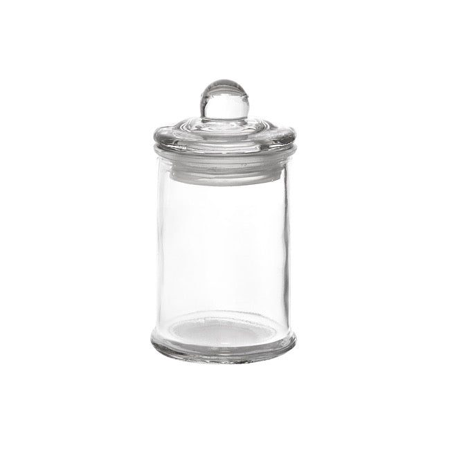Glass Mini Metro Jar with Lid Clear (6Dx11.5cmH)