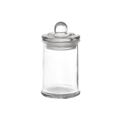 Glass Mini Metro Jar with Lid Clear (6Dx11.5cmH)