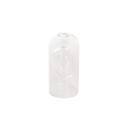 Glass Bubble Bud Vase Clear (9Dx17cmH)