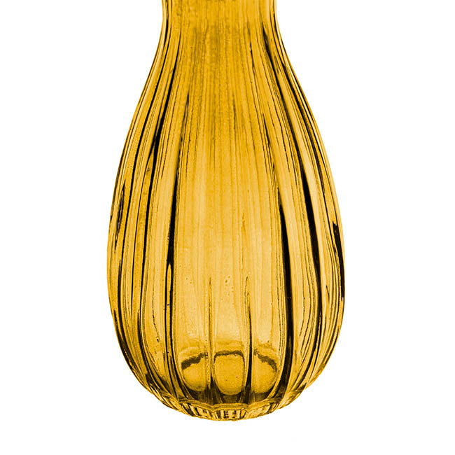 Glass Vintage Bottle Cafe Bud Vase Amber (7x14.5cmH) 220ml