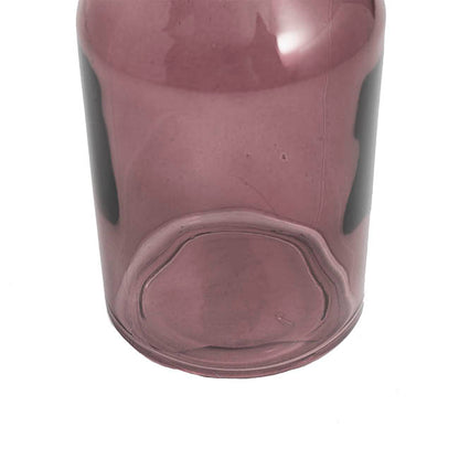 Glass Vintage Bottle Cylinder Bud Vase Dk Brown (6.5x13.5cm)