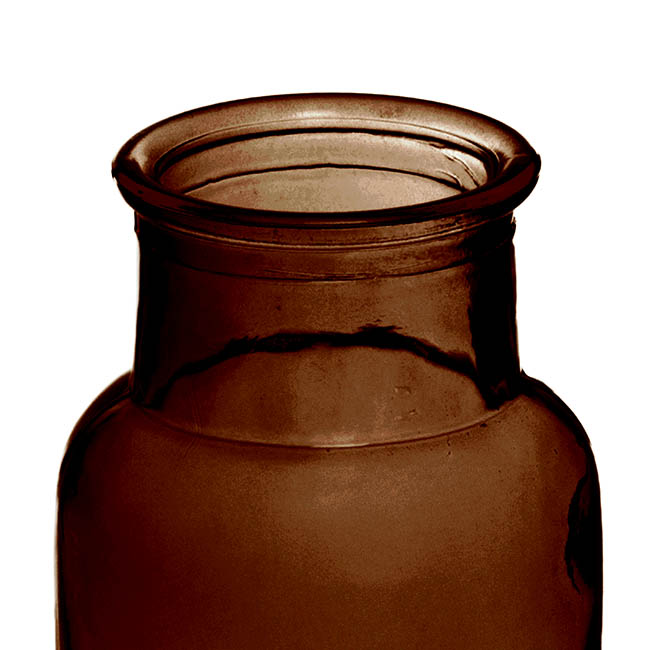 Glass Vintage Bottle Celine Cylinder Brown (6.7x13cmH)