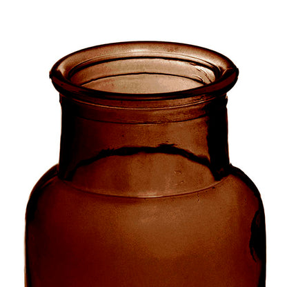 Glass Vintage Bottle Celine Cylinder Brown (6.7x13cmH)