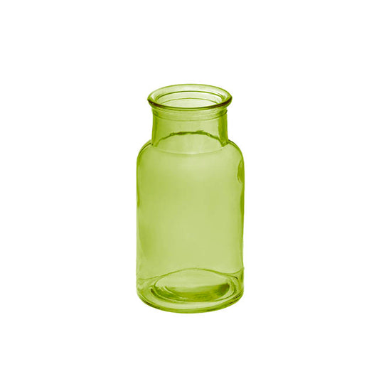 Glass Vintage Bottle Celine Cylinder Olive (6.7x13cmH)