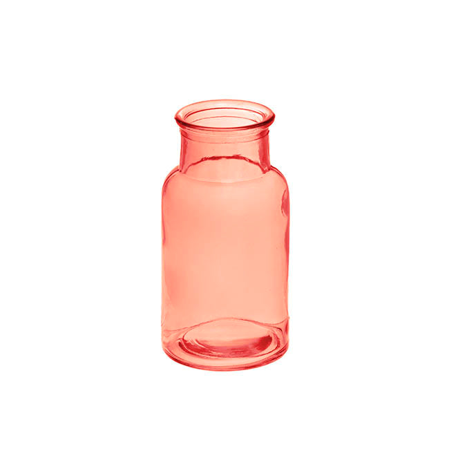 Glass Vintage Bottle Celine Cylinder Peach (6.7x13cmH)