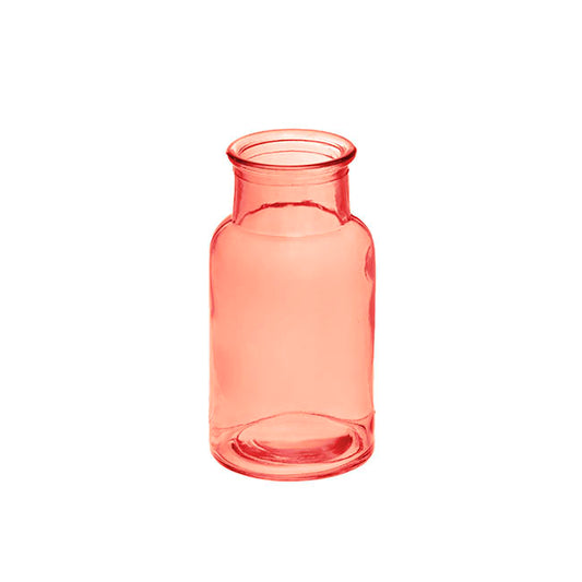 Glass Vintage Bottle Celine Cylinder Peach (6.7x13cmH)