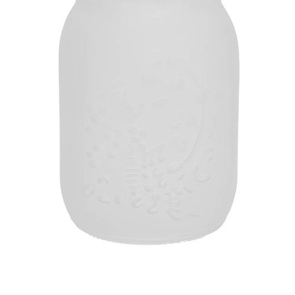 Glass Mason Jar Medium Frosted Clear (8.5x13.5cmH)