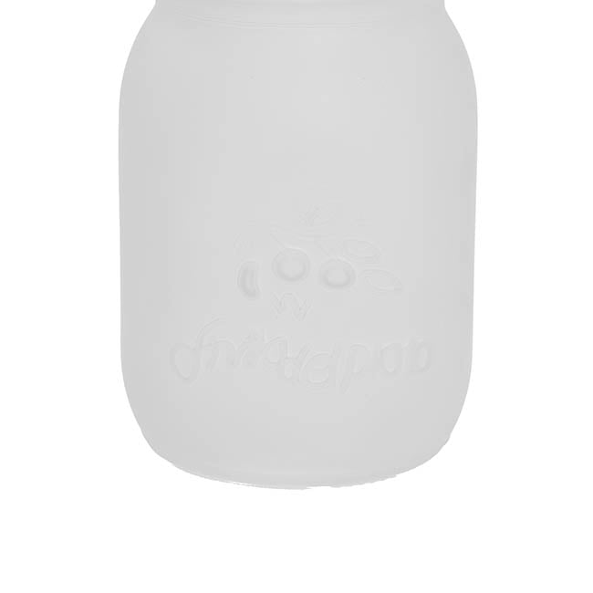 Glass Mason Jar Medium Frosted Clear (8.5x13.5cmH)