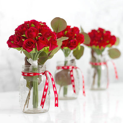 Glass Mason Jar Large Clear (10x17cmH)