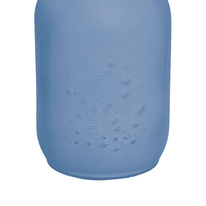 Glass Mason Jar Large Frosted Baby Blue (10x17cmH)
