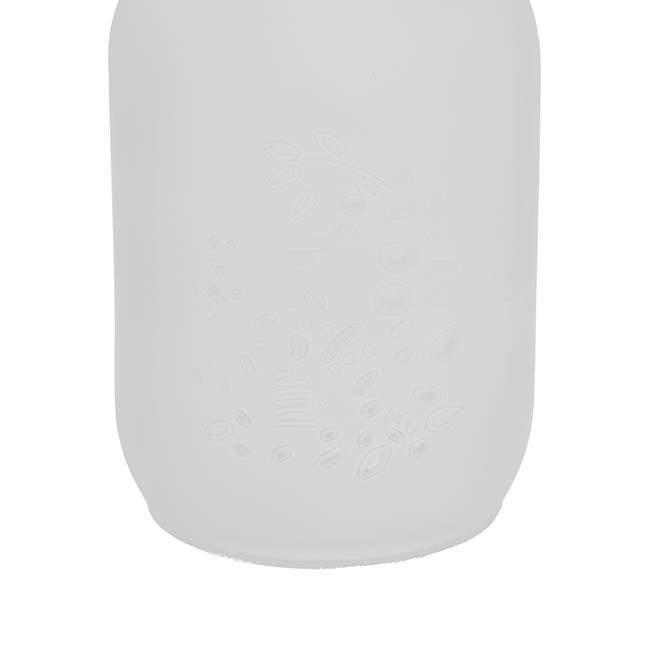 Glass Mason Jar Large Frosted Clear (10x17cmH)