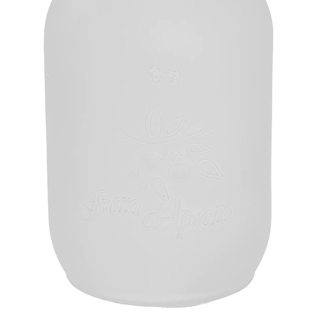 Glass Mason Jar Large Frosted Clear (10x17cmH)