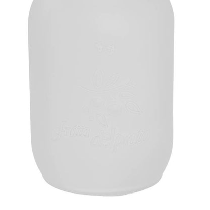 Glass Mason Jar Large Frosted Clear (10x17cmH)