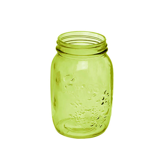 Glass Mason Jar Large Olive (10x17cmH)