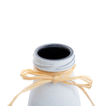 Glass Milk Bottle Village Collection White (6cmDx15.5cmH)