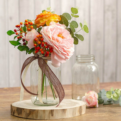 Glass Mason Jar Clear (6x17cmH) Promo