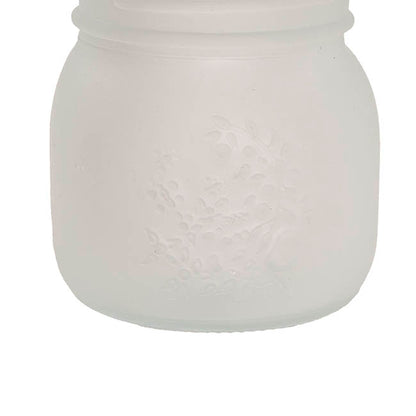 Glass Mason Jar Small Frosted Clear (8x9cmH)