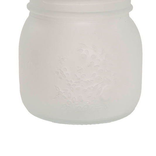 Glass Mason Jar Small Frosted Clear (8x9cmH)