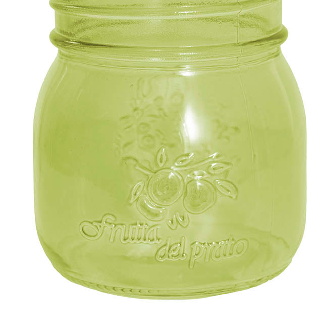 Glass Mason Jar Small Olive (8x9cmH)