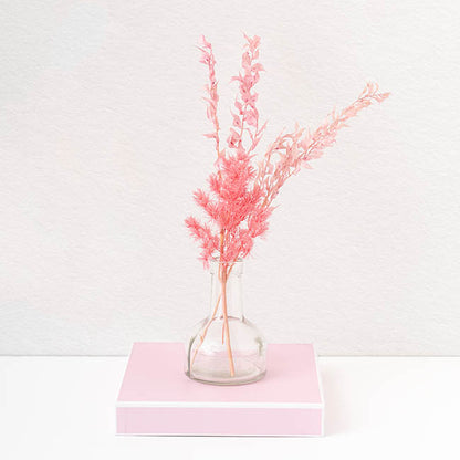 Glass Vintage Bottle Bud Vase Clear (3.3TDx8.4BDx12cmH)