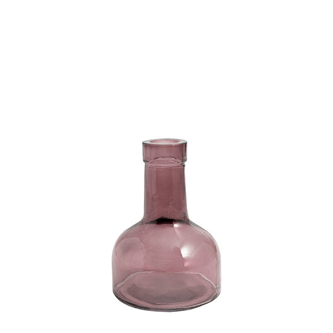 Glass Vintage Bottle Bud Vase Dark Brown (3.3TDx8.4BDx12cmH)
