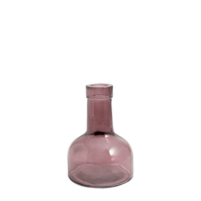 Glass Vintage Bottle Bud Vase Dark Brown (3.3TDx8.4BDx12cmH)