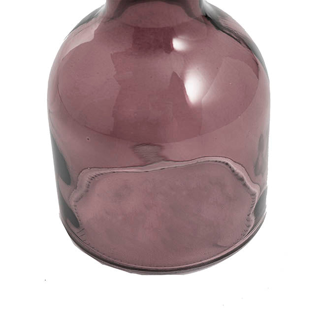 Glass Vintage Bottle Bud Vase Dk Brown (3.3TDx8.4BDx15cmH)