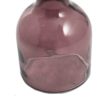 Glass Vintage Bottle Bud Vase Dk Brown (3.3TDx8.4BDx15cmH)