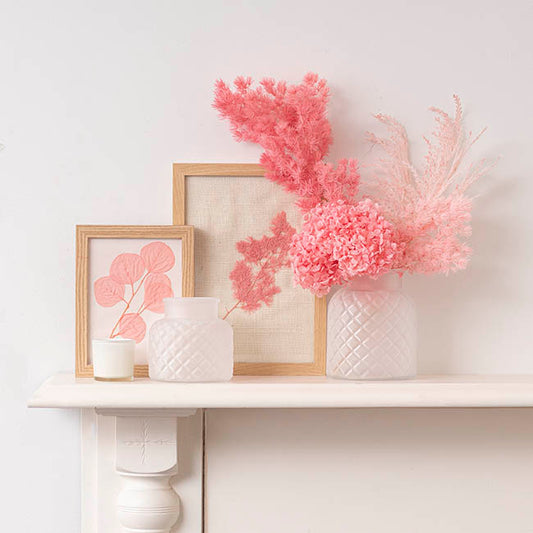 Glass Ann Bottle Vase Small Frosted White (12.3x12cmH)