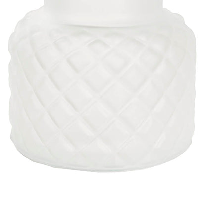 Glass Ann Bottle Vase Small Frosted White (12.3x12cmH)