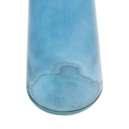 Glass Vintage Evelyn Bottle Bud Vase Blue 500ml 8.5x22.5cmH