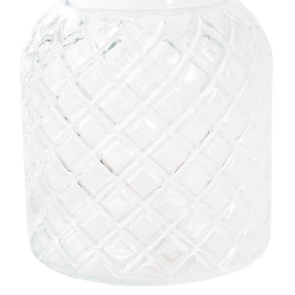 Glass Ann Bottle Vase Clear (14x16cmH)