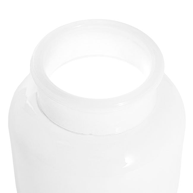 Glass Botany Bottle Mini Glossy White (12x12cmH)