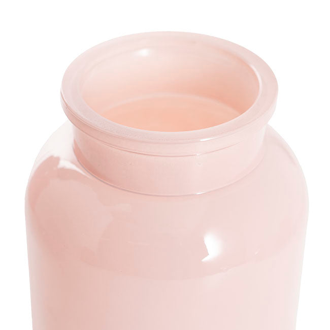 Glass Botany Bottle Glossy Sand Pink (14x16cmH)