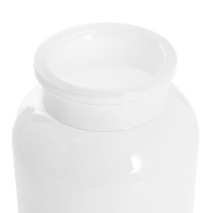 Glass Botany Bottle Glossy White (14x16cmH)
