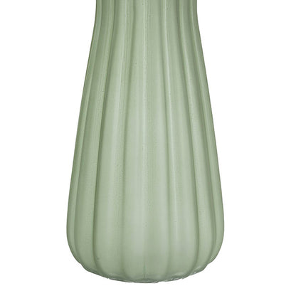 Glass Lynne Posy Vase Matte Sage (10x11x22cmH)
