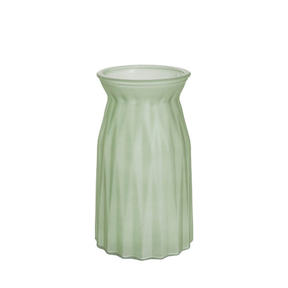 Glass Lynne Bottle Vase Frosted Sage (11x11.5x20cmH)