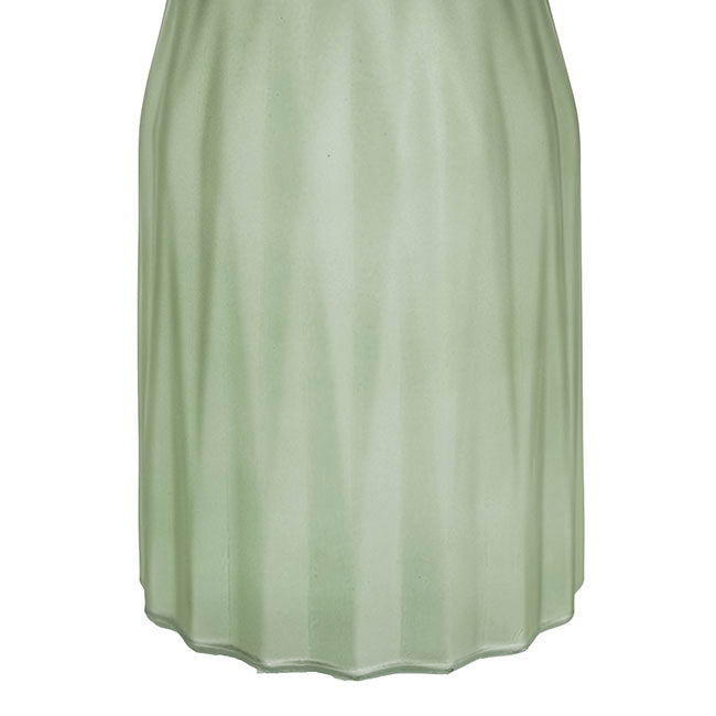 Glass Lynne Bottle Vase Frosted Sage (11x11.5x20cmH)