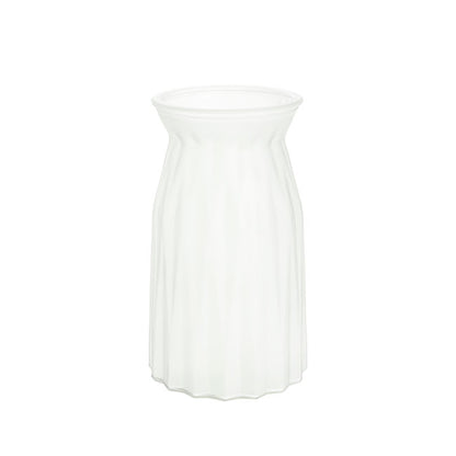 Glass Lynne Bottle Vase Frosted White (11x11.5x20cmH)