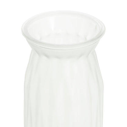 Glass Lynne Bottle Vase Frosted White (11x11.5x20cmH)